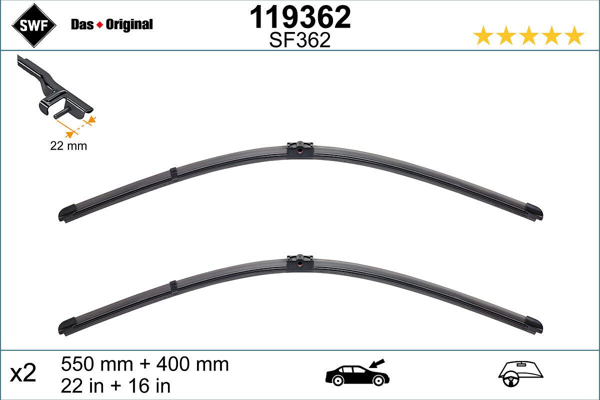 Wiper Blade - 119362 SWF